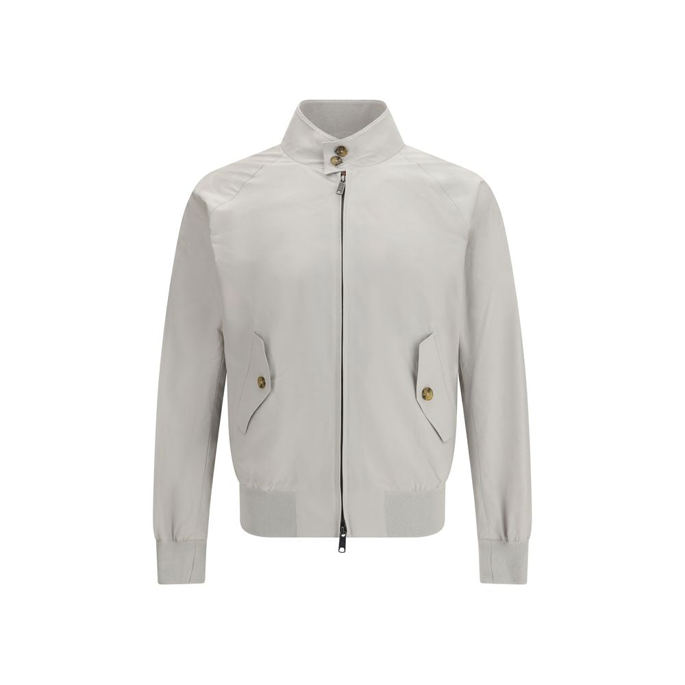 Baracuta White Polyester Bomber